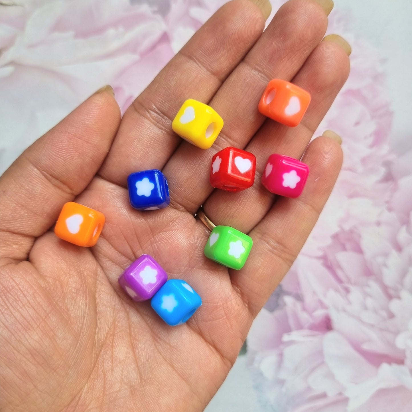 Acrylic Cube Beads