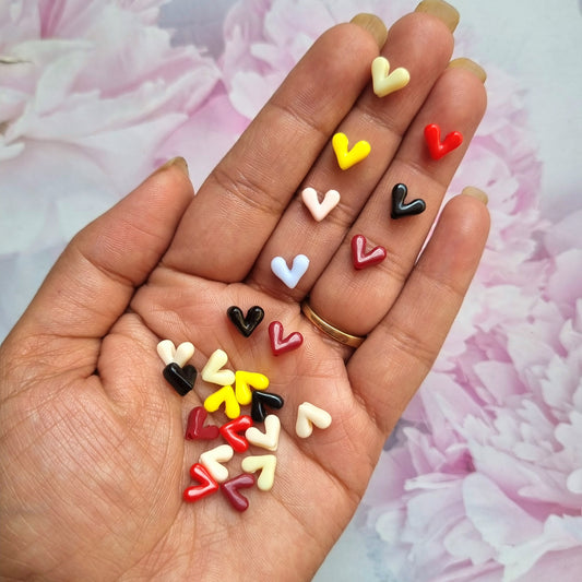 Acrylic Heart Beads