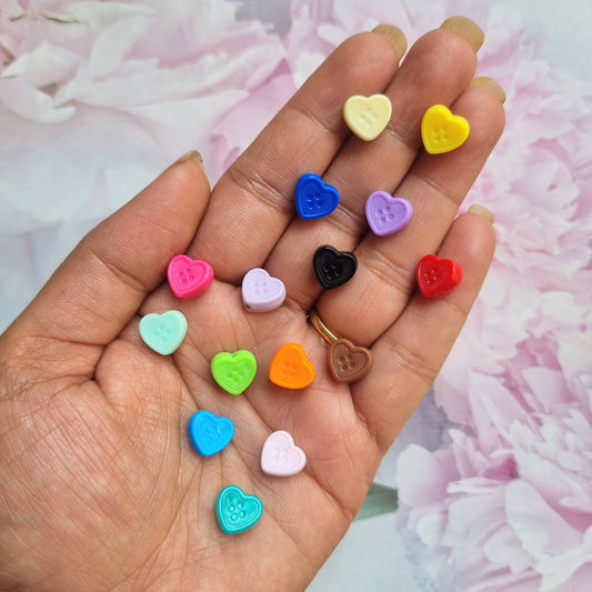 Acrylic Heart Beads