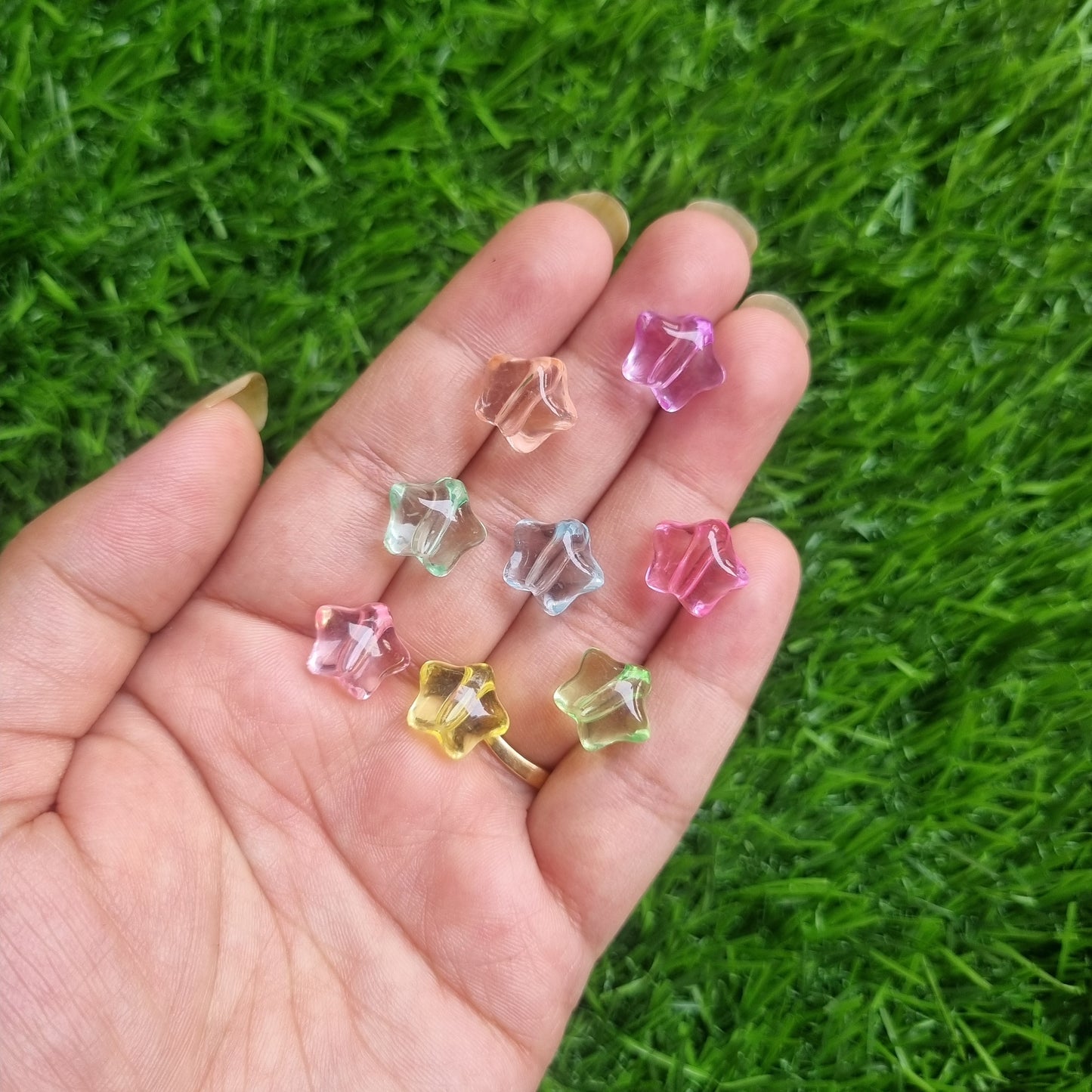 Acrylic Colorful Star Beads