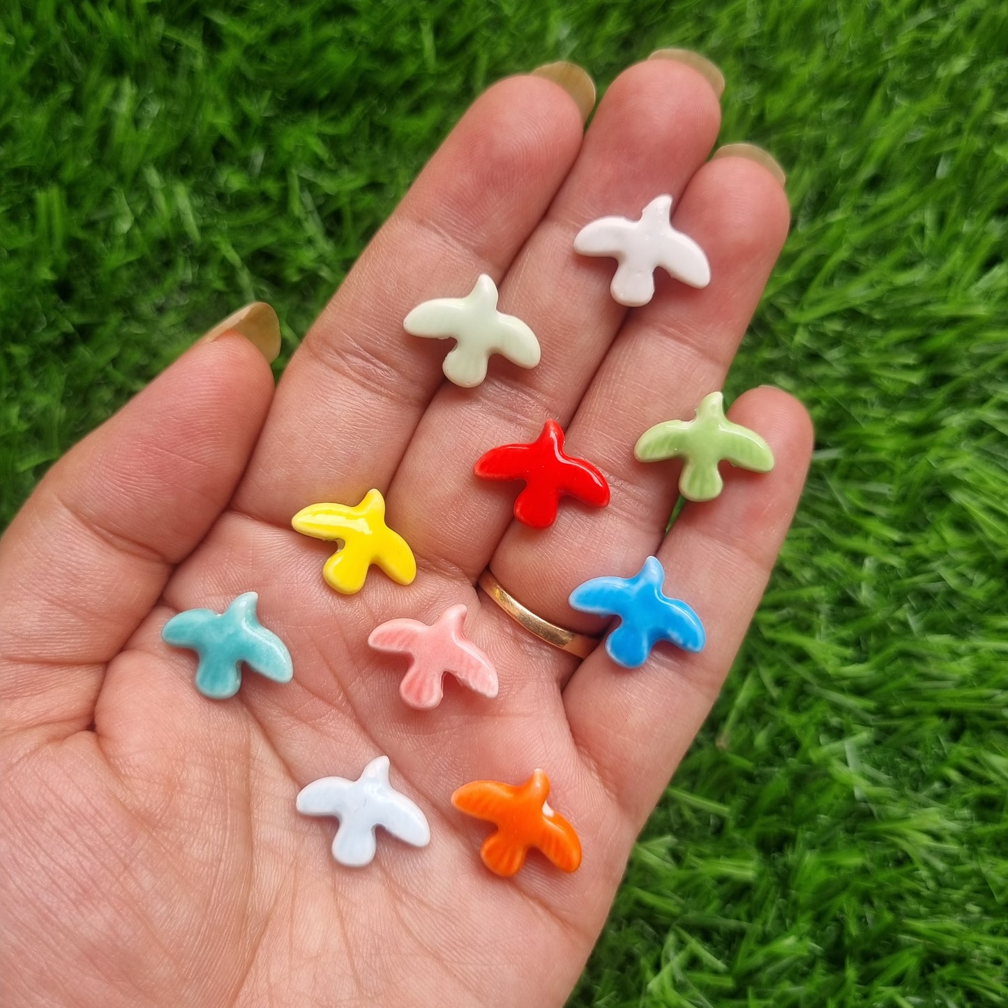 Porcelain Beads - Bird