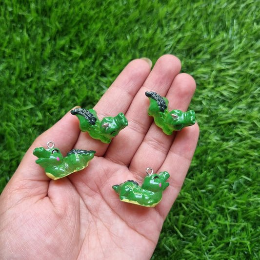 Resin Crocodile Charm