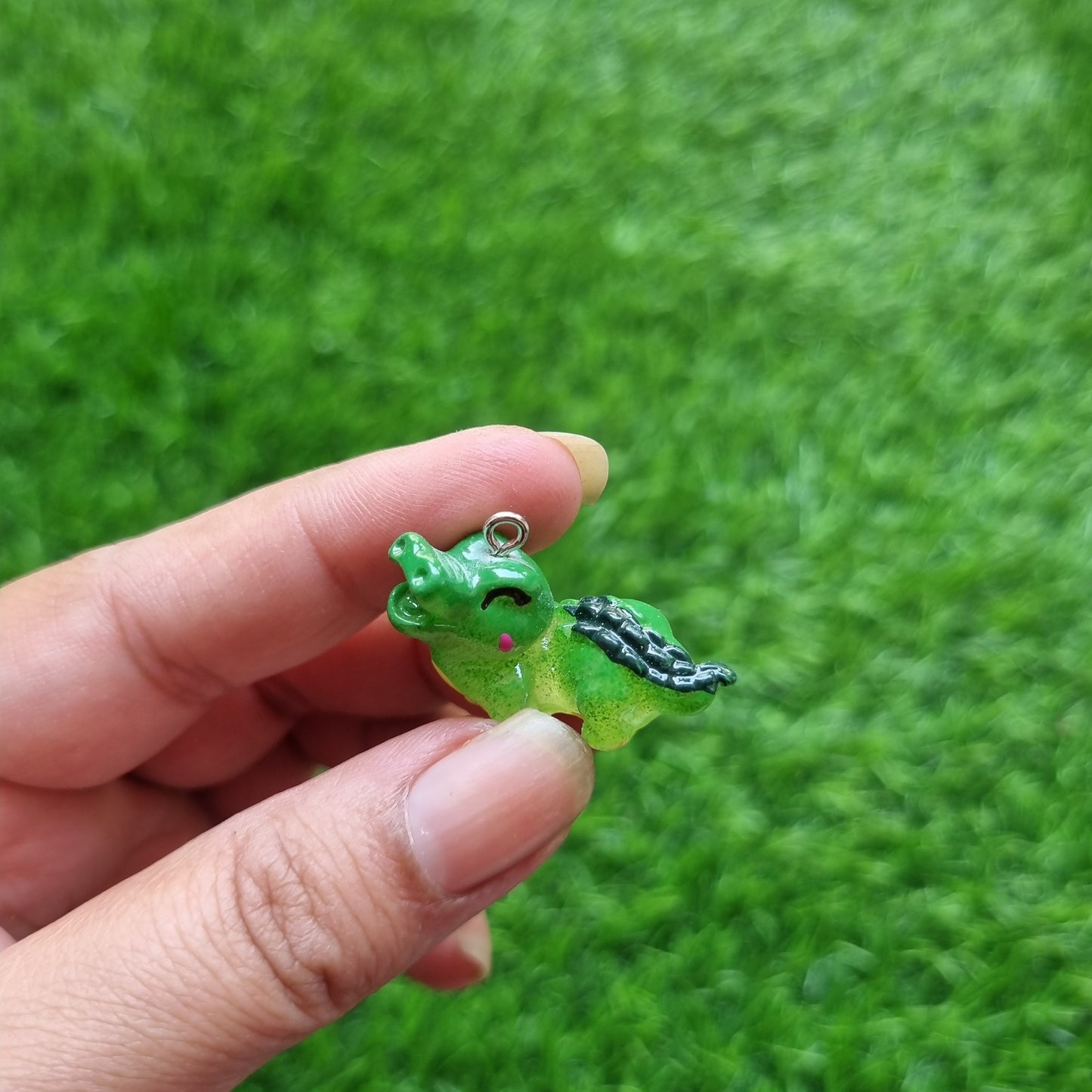 Resin Crocodile Charm