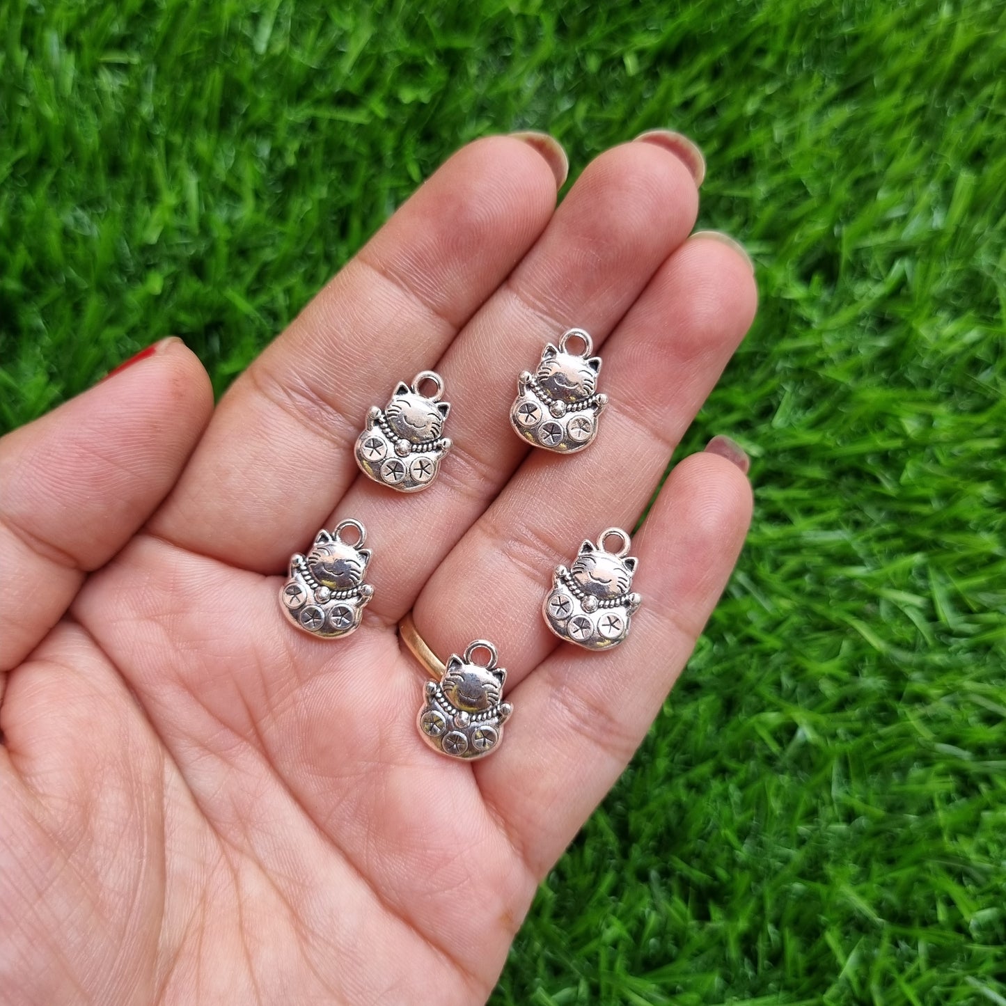 Metal Charm - Lucky Cat