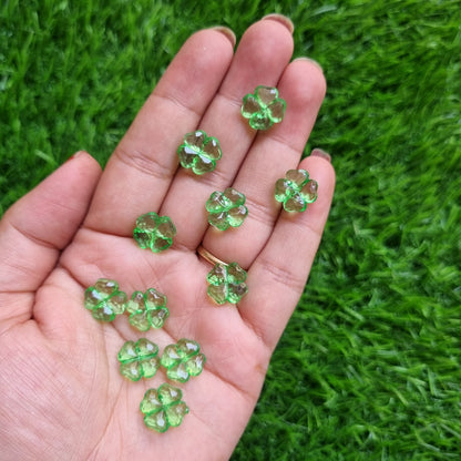 Transparent Clover Beads