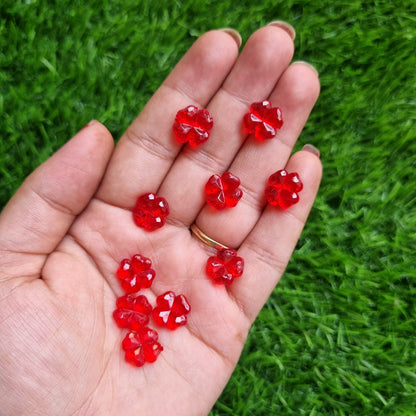 Transparent Clover Beads