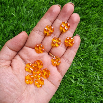 Transparent Clover Beads