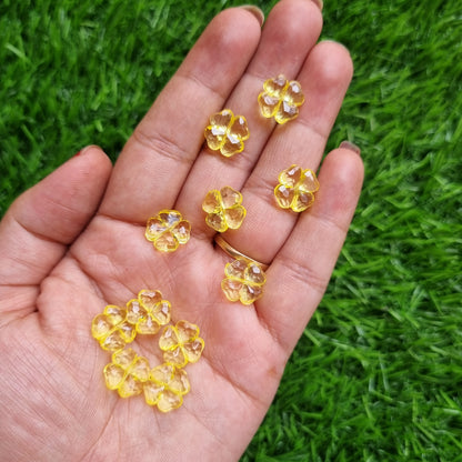 Transparent Clover Beads