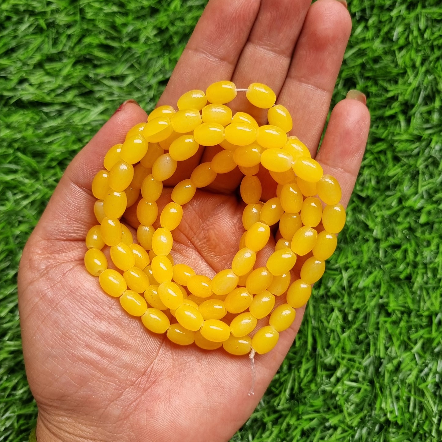 Glass Beads - Oval Shape
