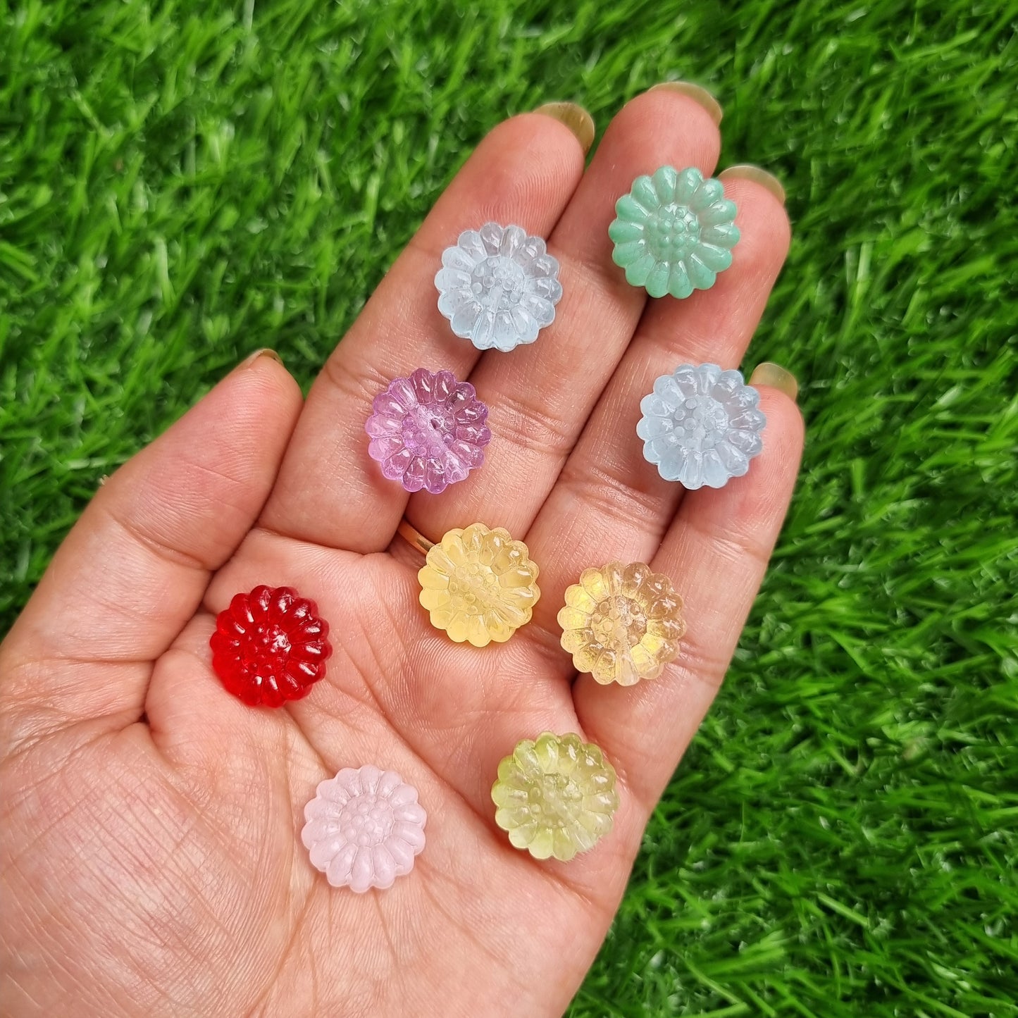 Glass Beads - Sunflower