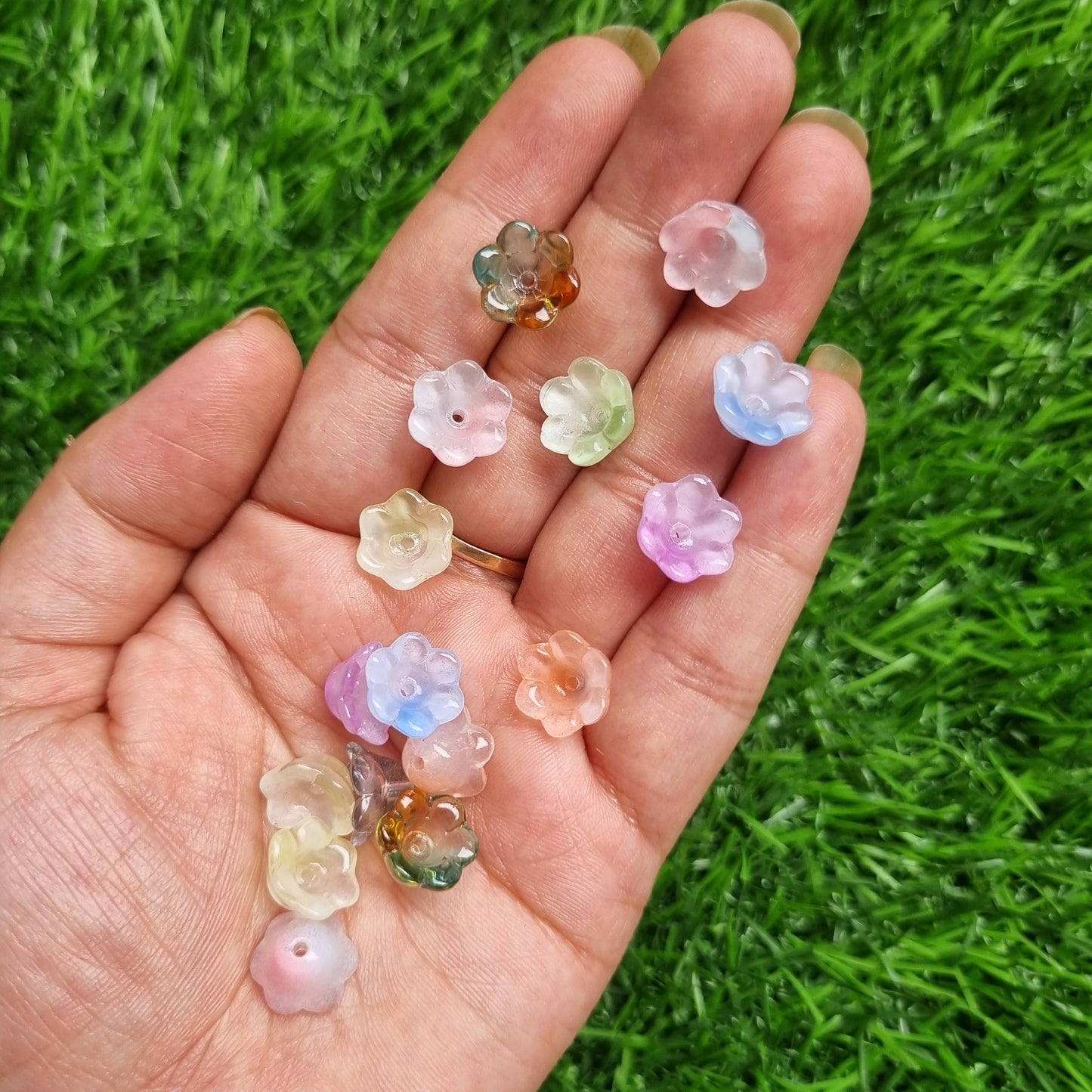 Glass Beads - Flower