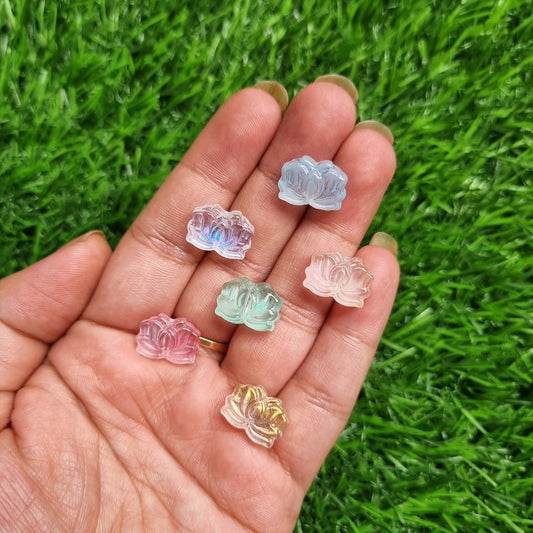 Glass Beads - Lotus Flower