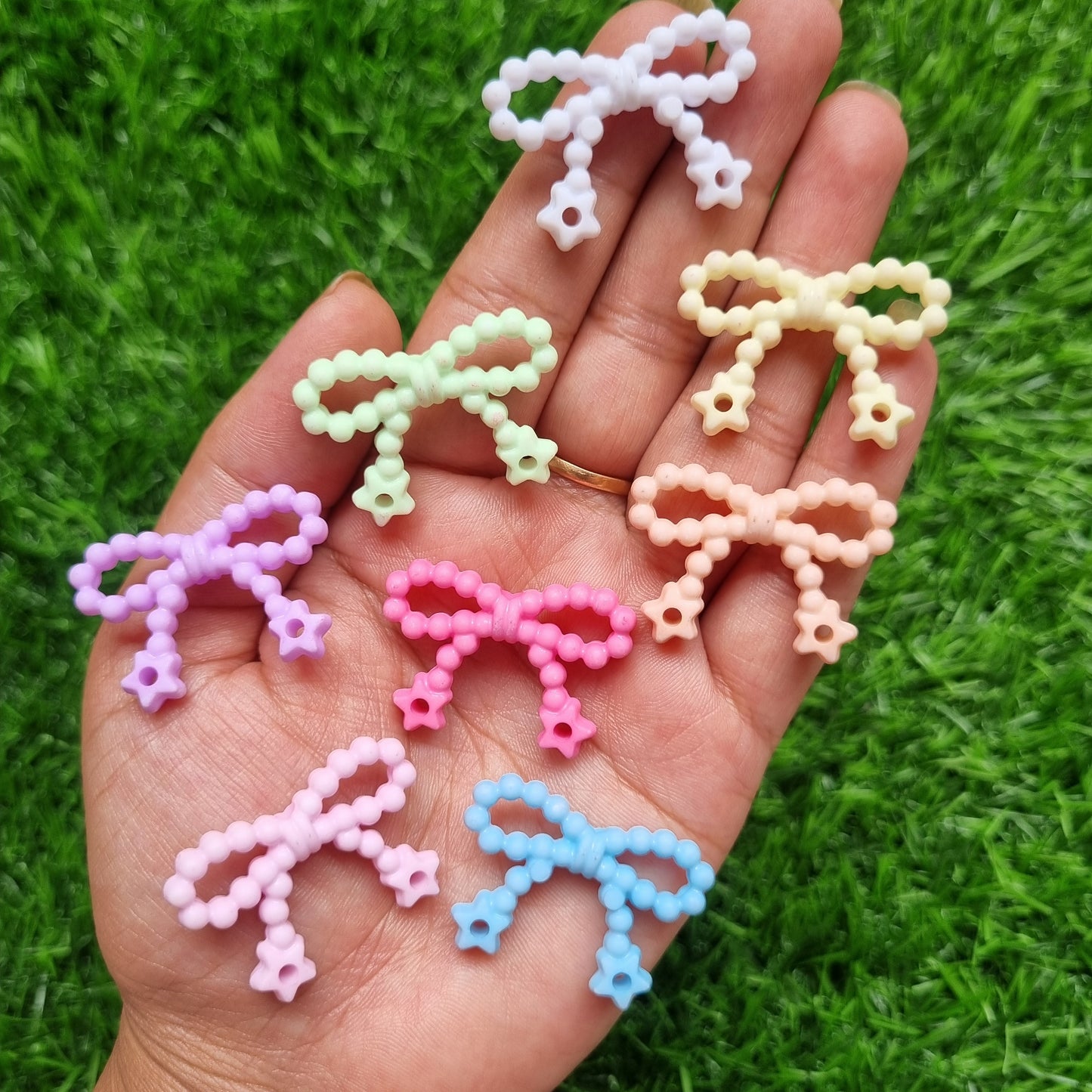 Acrylic Bubble Bow Beads
