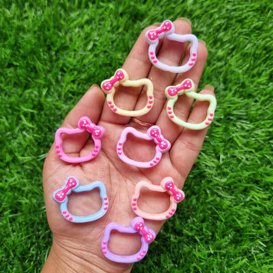 Acrylic Hollow Kitty Beads