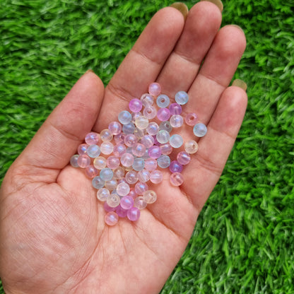 Acrylic Luminous Round Bead 6mm and 8mm