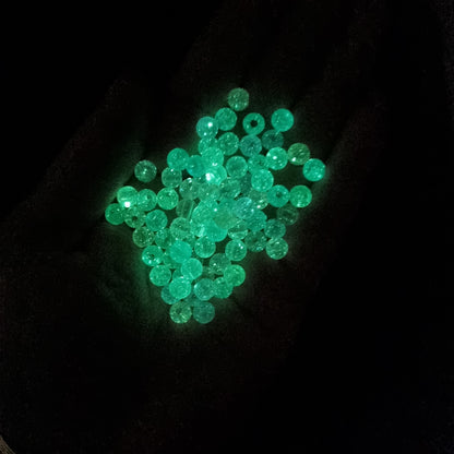 Acrylic Luminous Round Bead 6mm and 8mm
