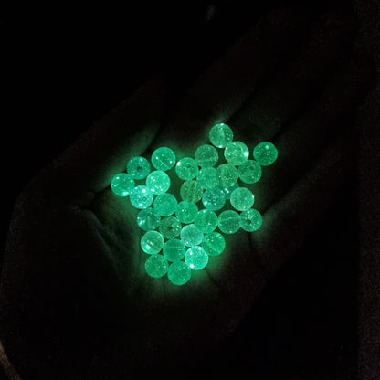 Acrylic Luminous Round Bead 6mm and 8mm