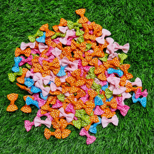 Fabric Polka Print Bow
