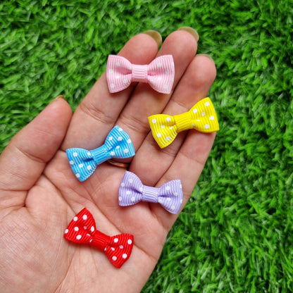 Fabric Polka Print Bow