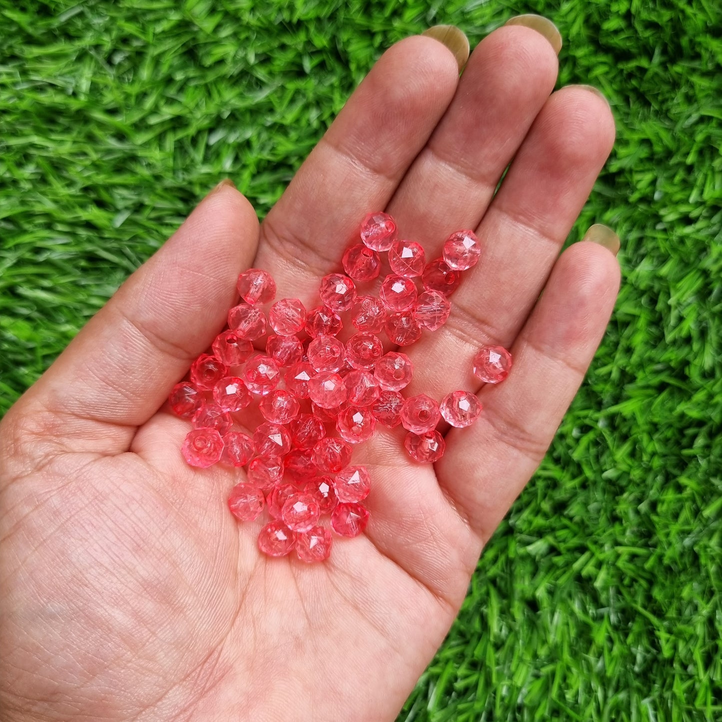 Acrylic Diamond-Cut Bead 8mm