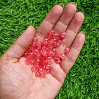 Acrylic Diamond-Cut Bead 8mm