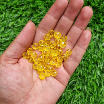 Acrylic Diamond-Cut Bead 8mm