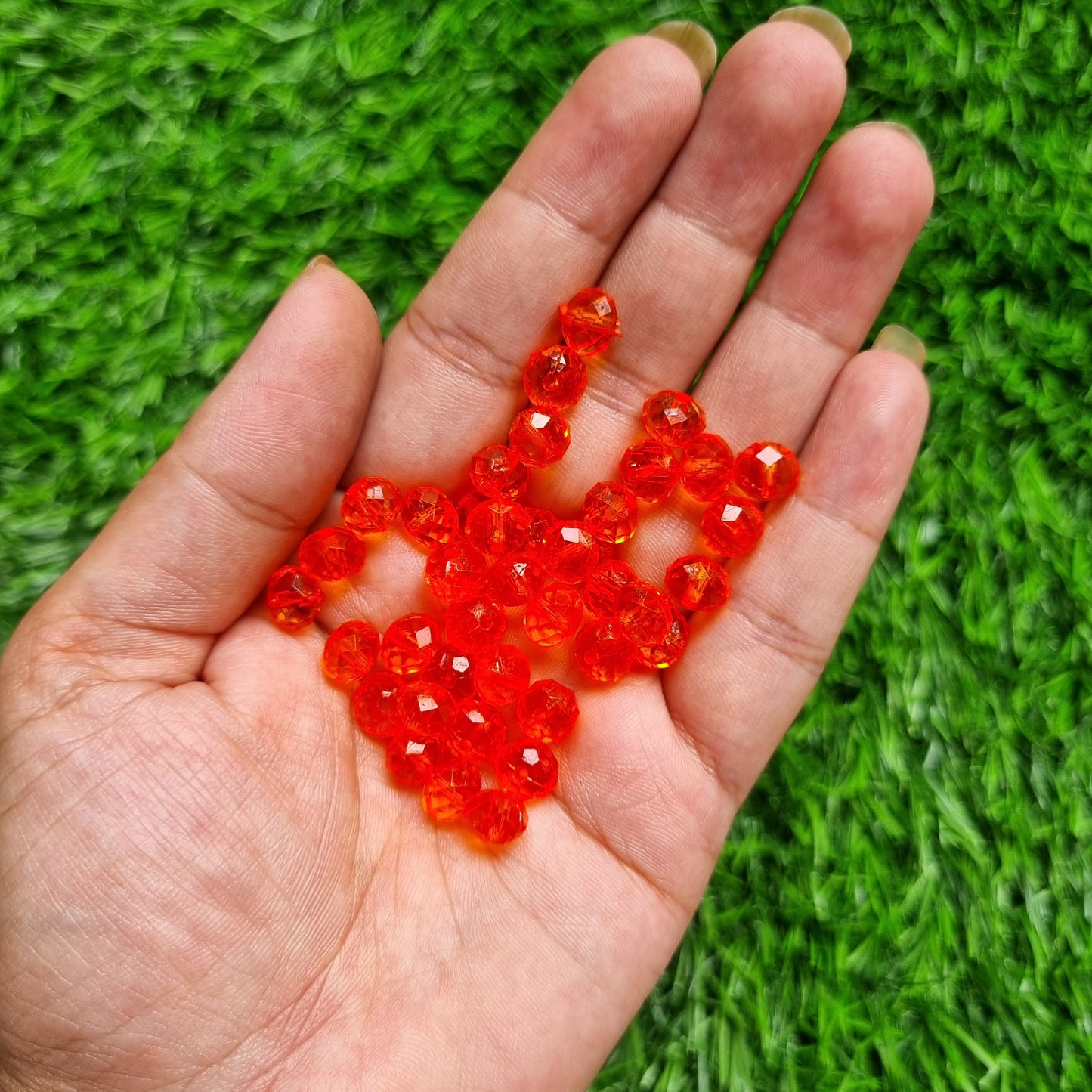 Acrylic Diamond-Cut Bead 8mm
