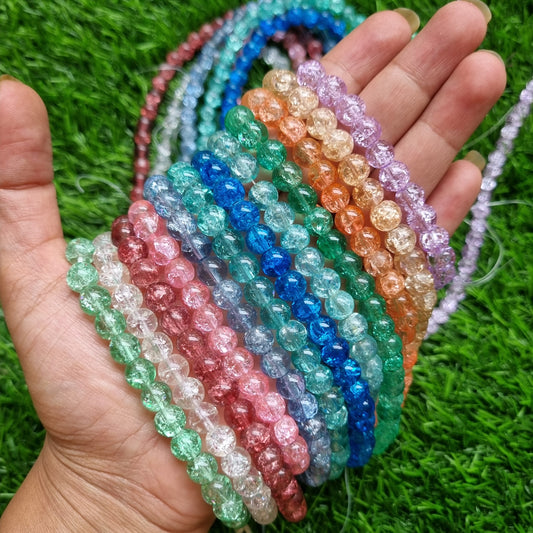 Glass Beads - Crackle