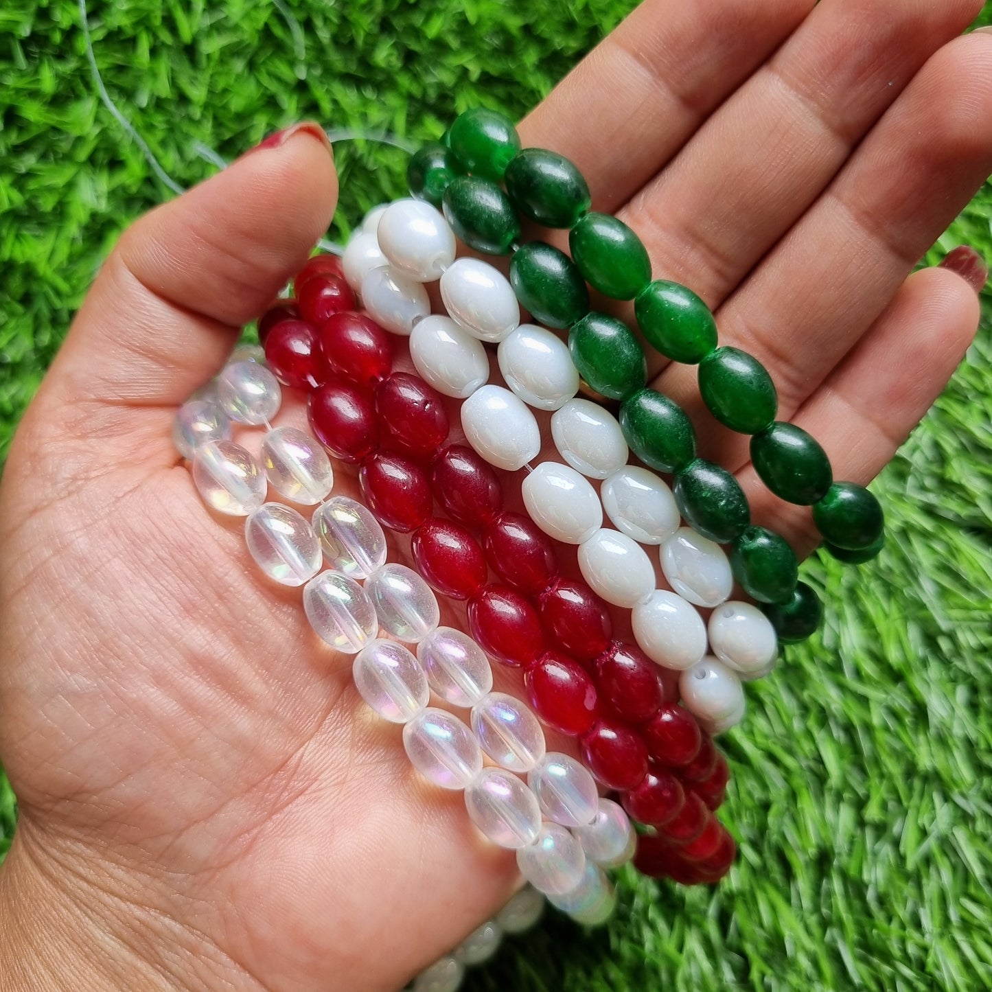 Glass Beads Oval