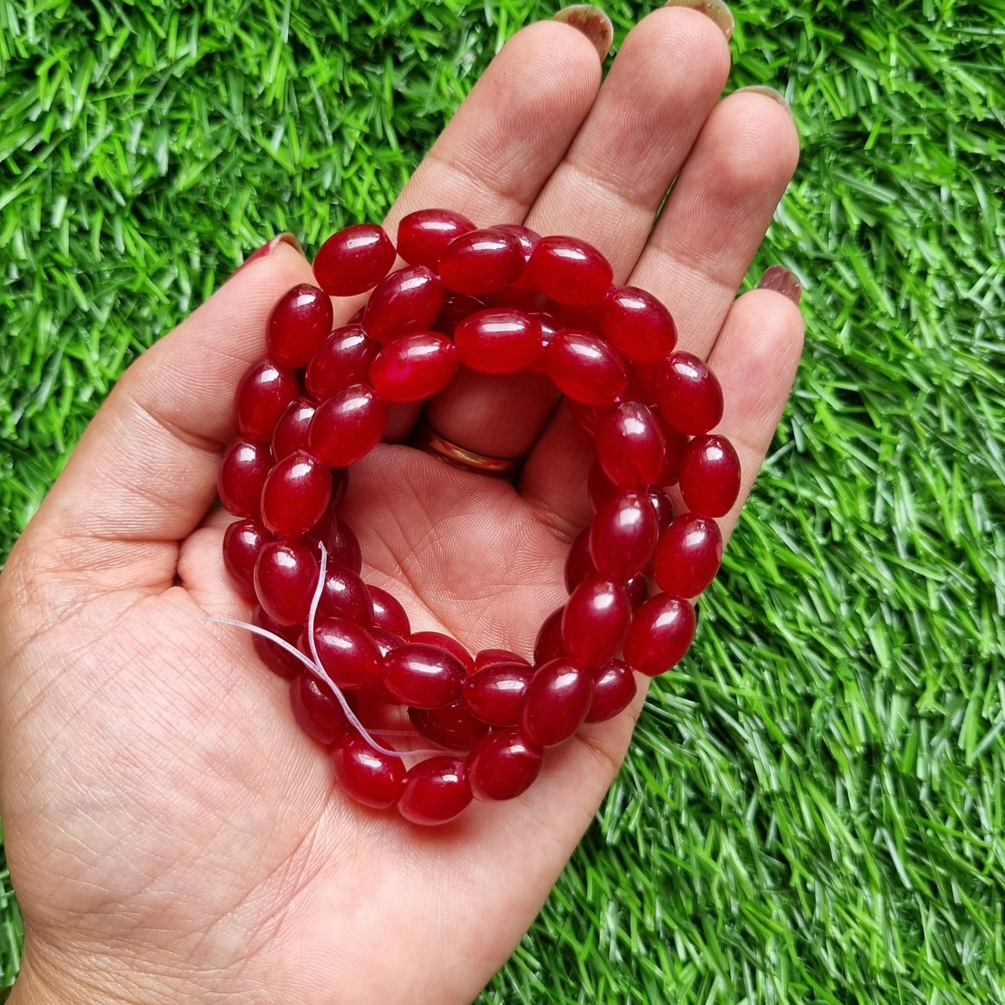 Glass Beads Oval