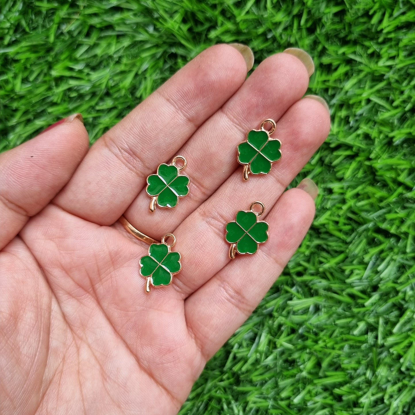 Enamel Charm - Clover