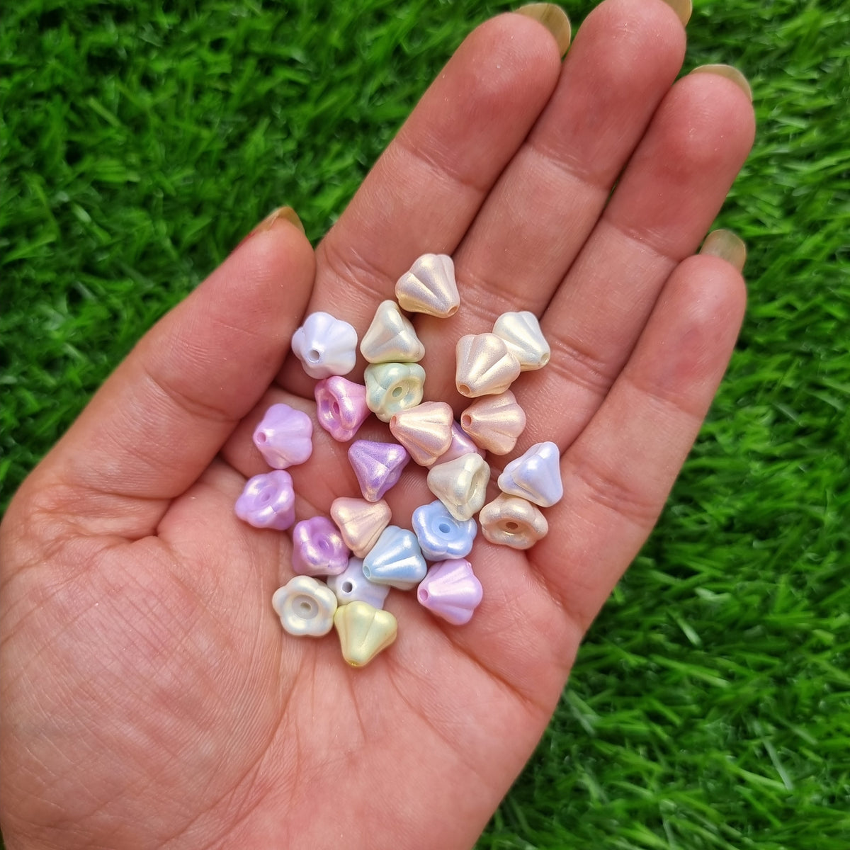 Acrylic Bead - Flower caps