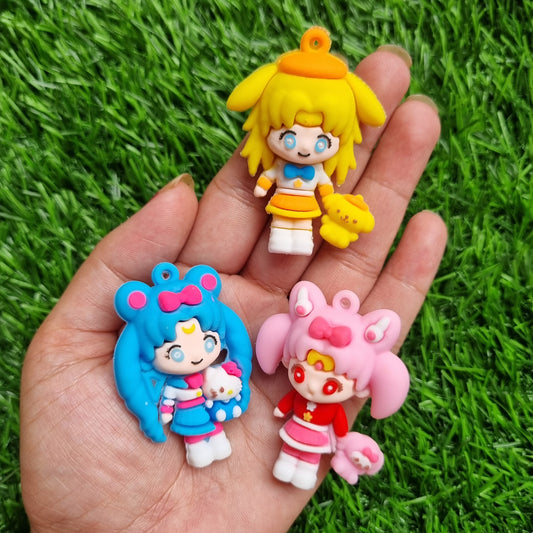Silicon Charms - Sailor Moon and Sanrio mashup style