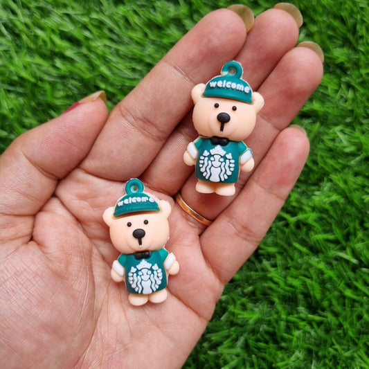 Silicon Charms - Starbucks Teddy