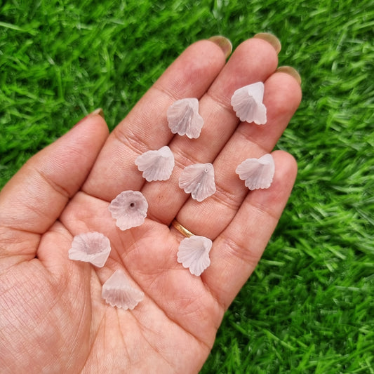 Acrylic Frost Lily Flower Caps