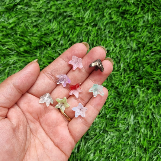 Glass Beads - Lily Flower