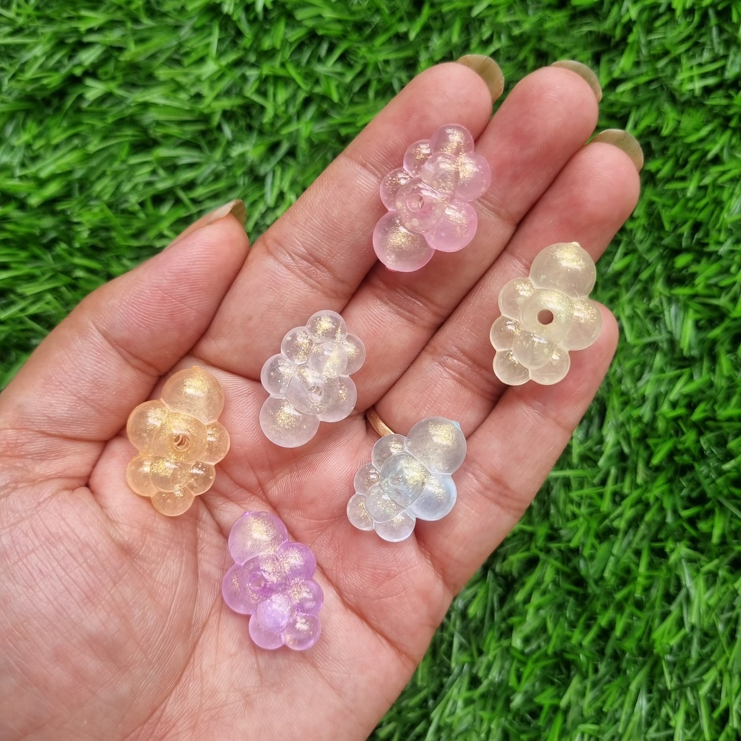Acrylic Luminous Cloud Beads