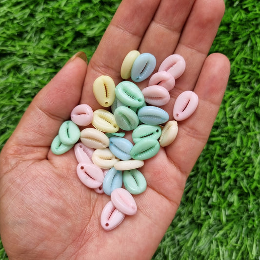 Acrylic Beads - Pastel Cowry