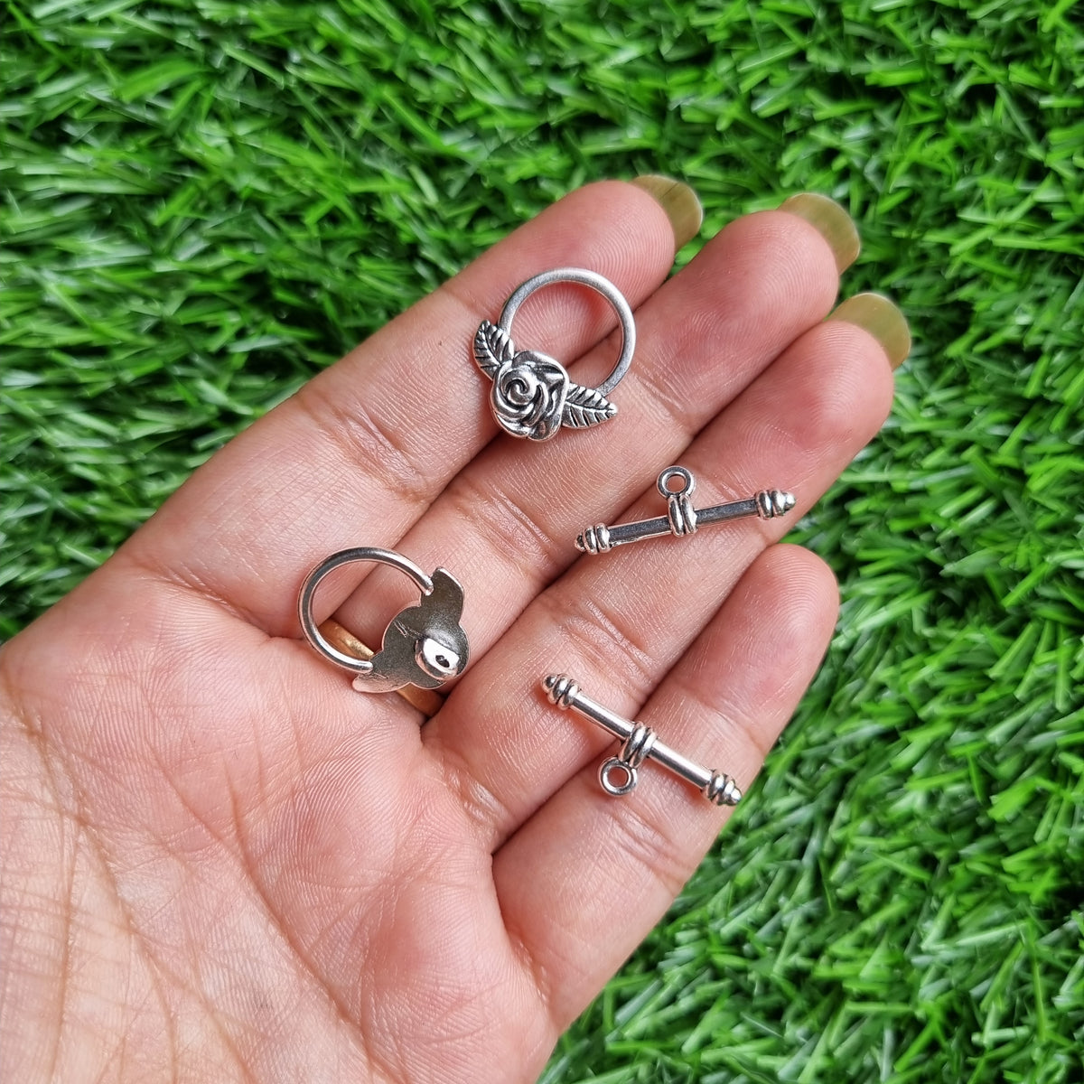 Metal Charms - Toggle Clasp 06