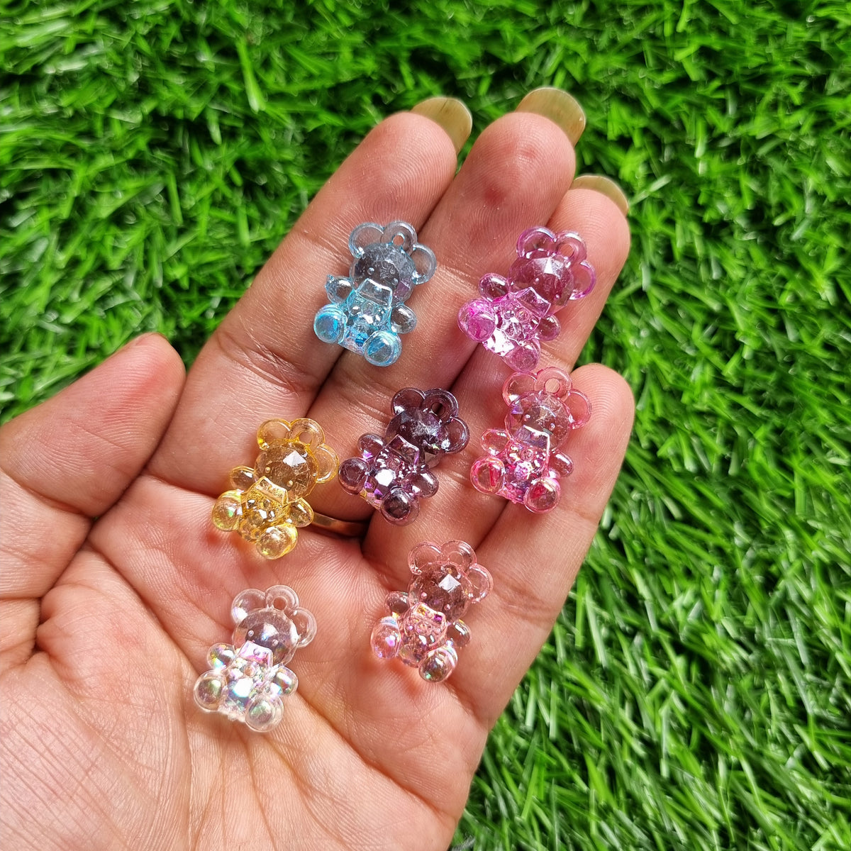 Acrylic Beads - Teddy Hanging