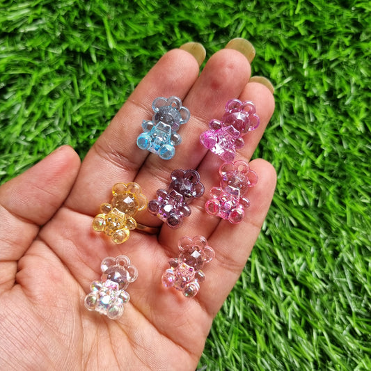 Acrylic Beads - Teddy Hanging