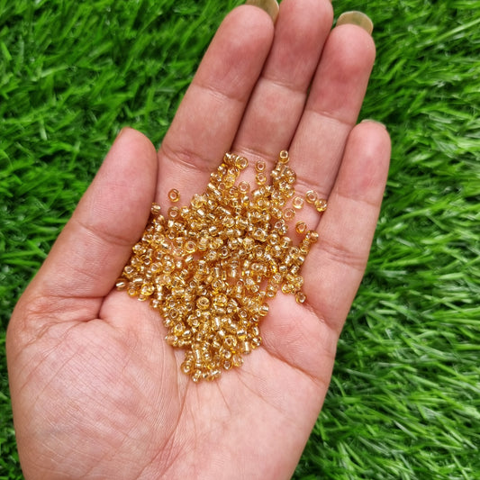 Seed Beads - Golden 3mm