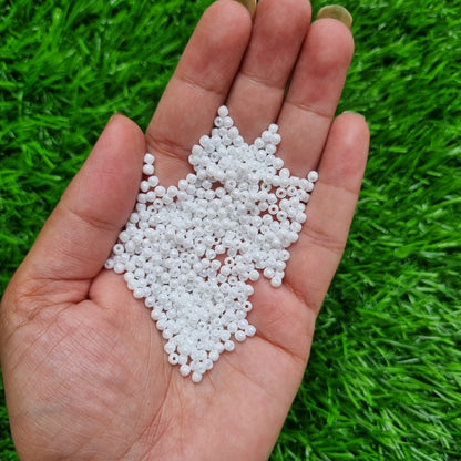 Premium Seed Beads Shiny White 3mm