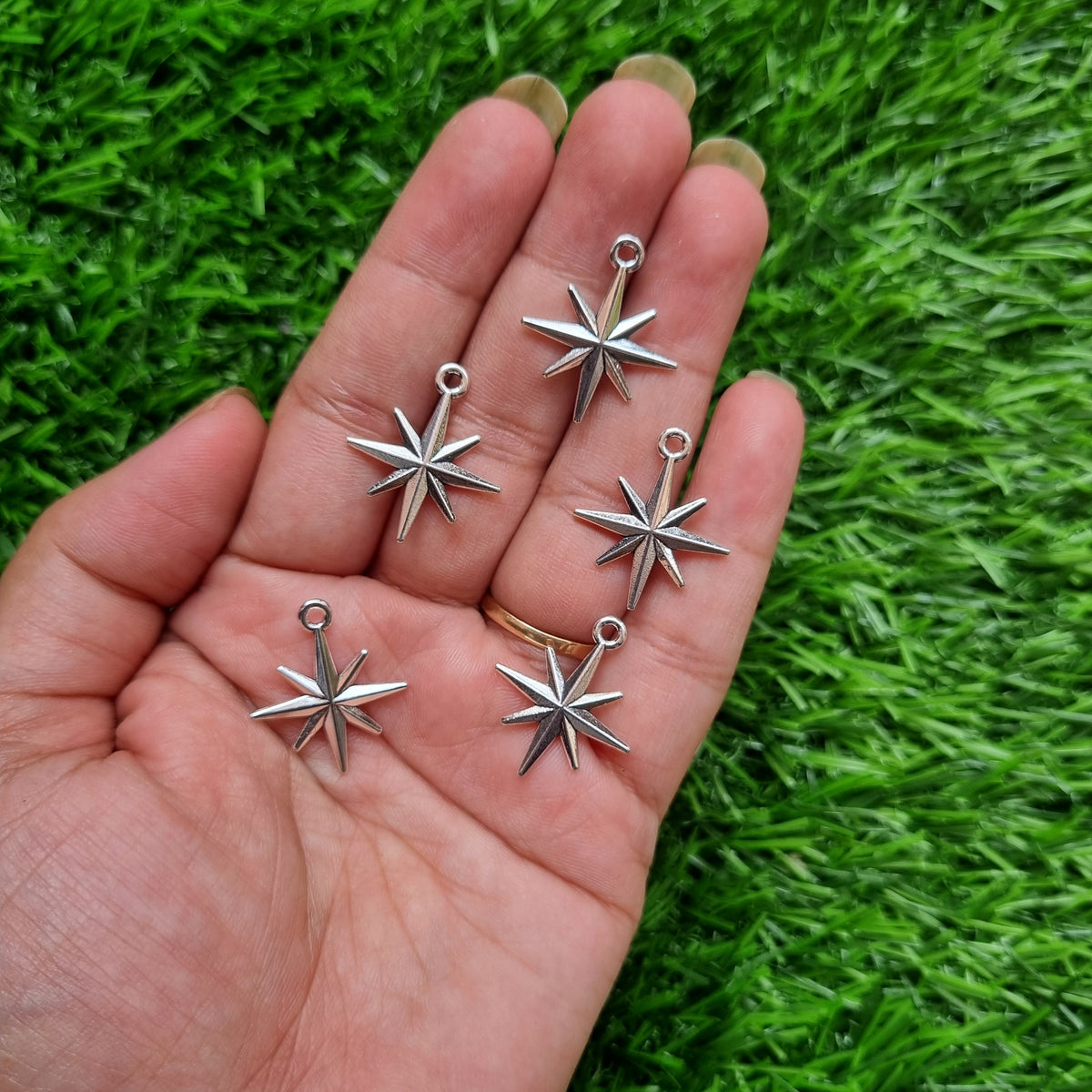 Metal Charms - Galaxy Star Burst