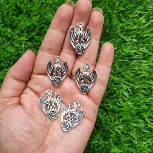 Metal Charms - Cat with Wings