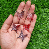 Acrylic Shaded Butterfly Beads - Maroon