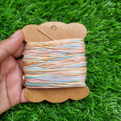 Jewellery Findings - Shaded Twisted Wax Cord 1mm