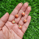 Spray Painted Resin Beads - Cherry 10mm