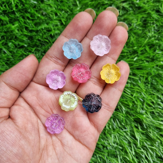 Glass Beads - Flower