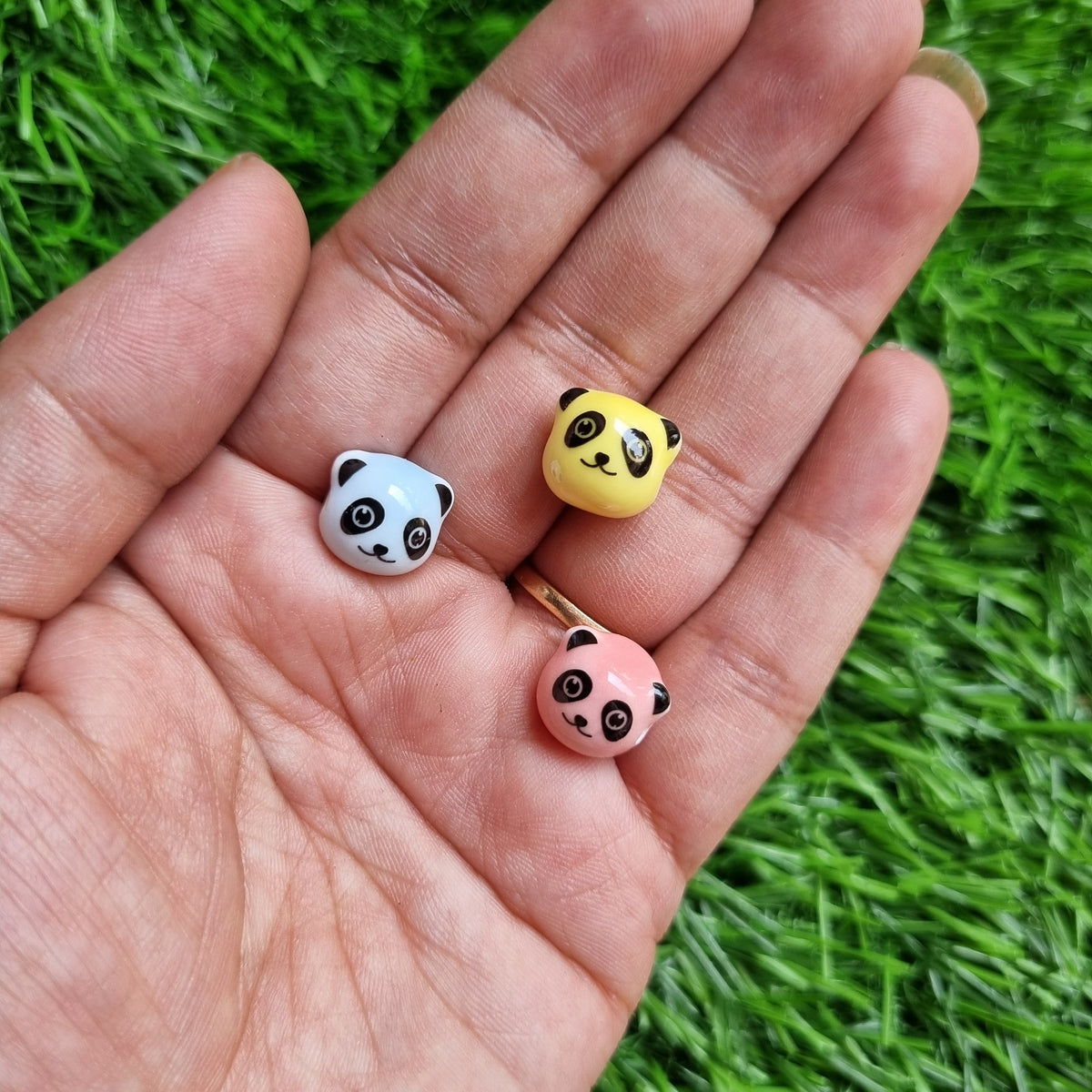 Porcelain Beads - Panda